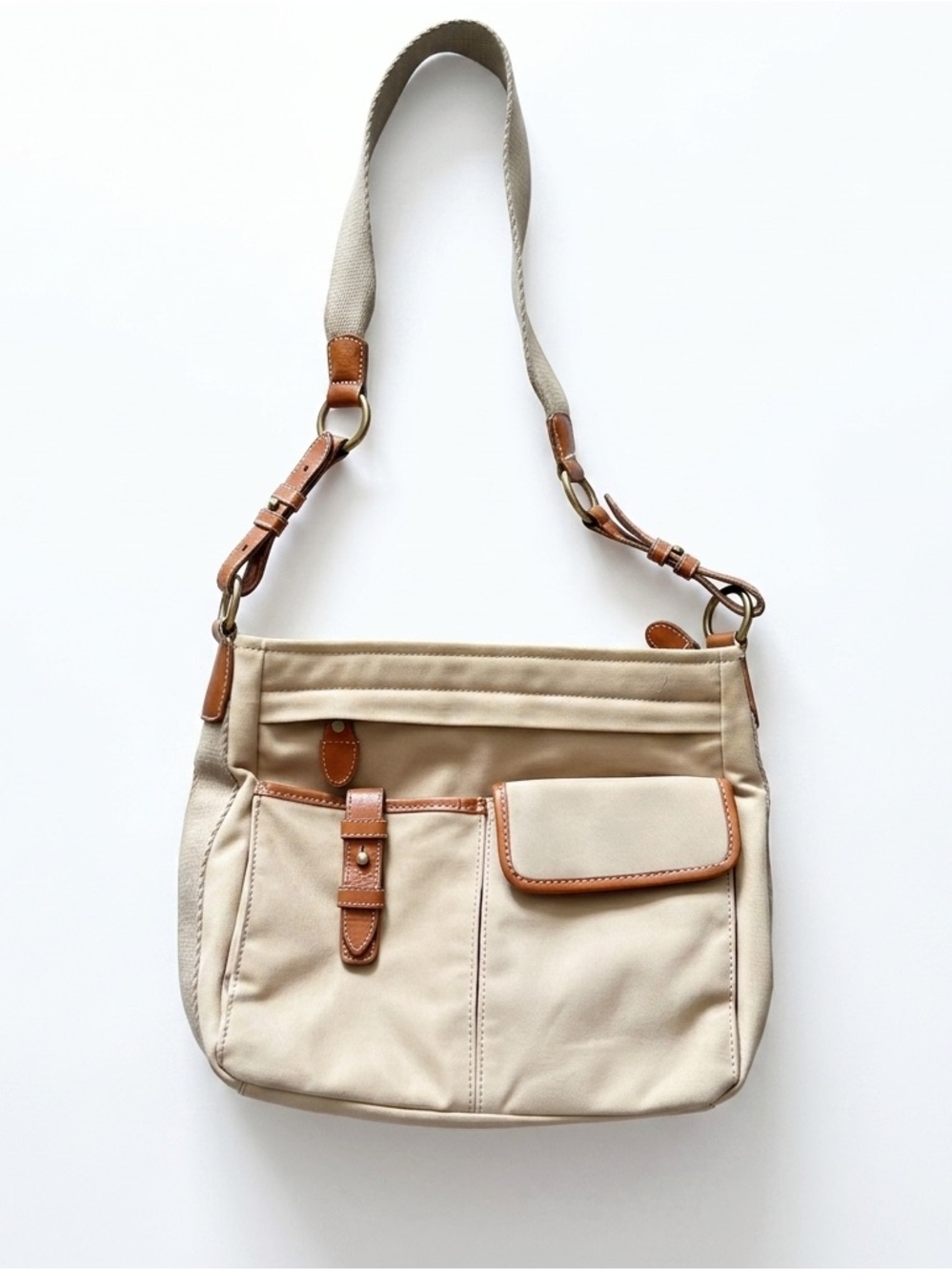 Vintage Fossil Canvas Crossbody Bag
Purse Tan N.054 Original Premium
Unisex